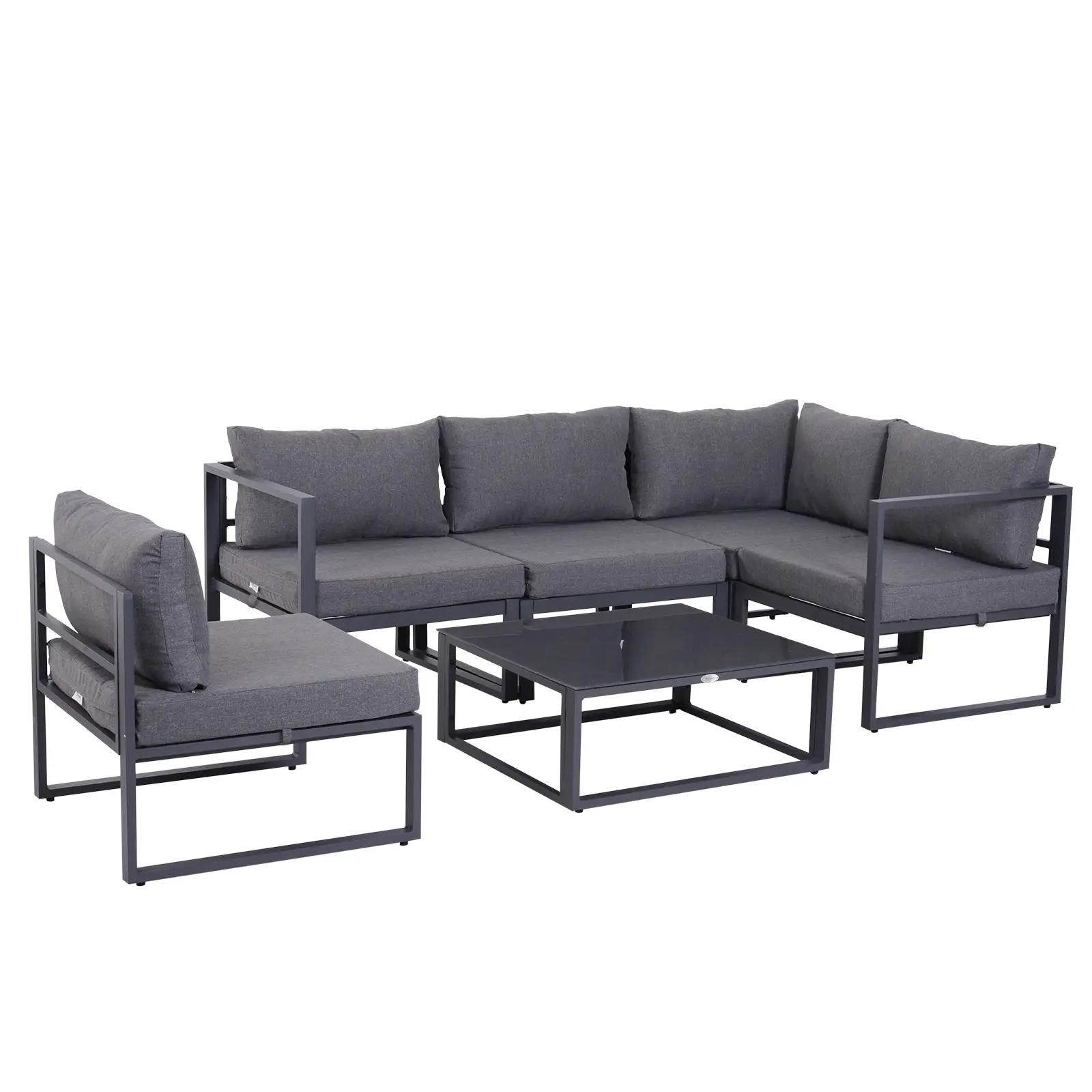6 PCs Outdoor Indoor Sectional Corner Sofa Set