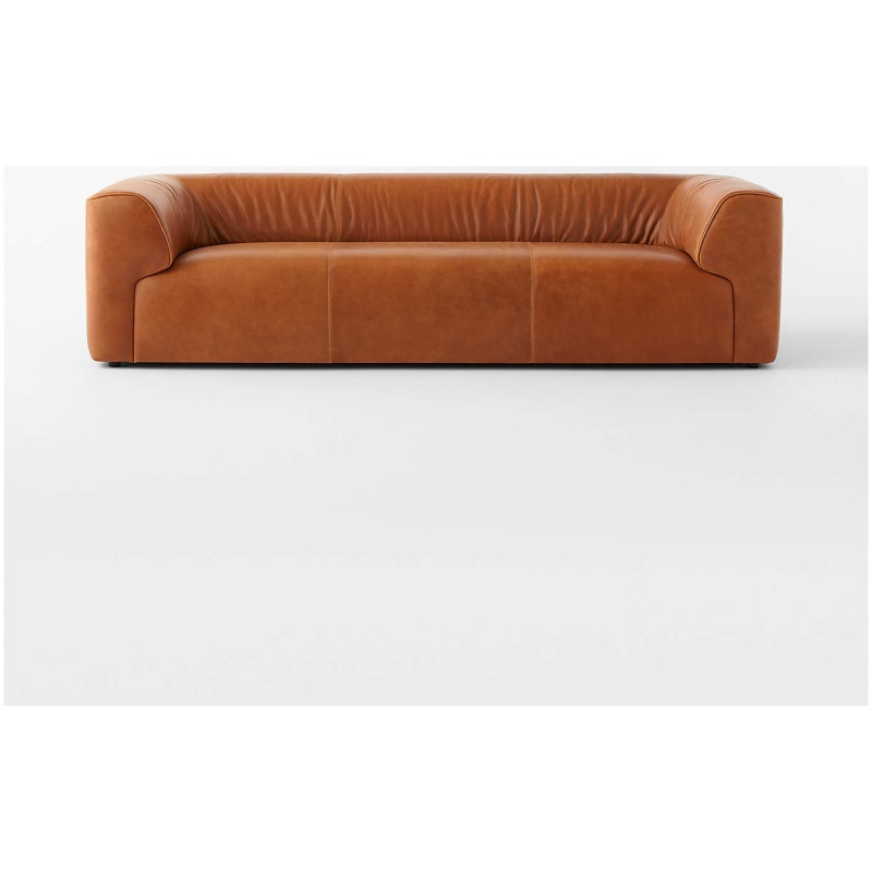 Moore Leather 3 Seater Sofa